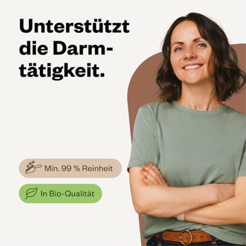 Avitale Ganze Flohsamen aus Indien, 99% Reinheit, reich an Ballaststoffen, Bio-Ware - Geprüfte Qualität aus Indien - Verpackt in Deutschland, 1er Pack (1 x 300 g)