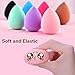 7pcs Makeup Sponge Blender Set in Different Colors, Latex-free Blender Beauty Foundation Blending Sponge, Water drop/Teardrop Makeup Sponges Pack (7, different colors)