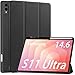 Produktbild GIOPUEY Hülle Kompatibel mit Samsung Galaxy Tab S11 Ultra, Flip Case Weiche Silikon-Rückenschale [Bracket-Funktion] hautähnliche Textur - Black