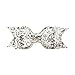Produktbild Hacoly Haar Schleife Mit Sequin Großer Bow Haarspange Kopfschmuck Zubehör Krokodil klemmen Haarclips Haarspangen Haarschmuck für Mädchen und Kinder(Bianco)