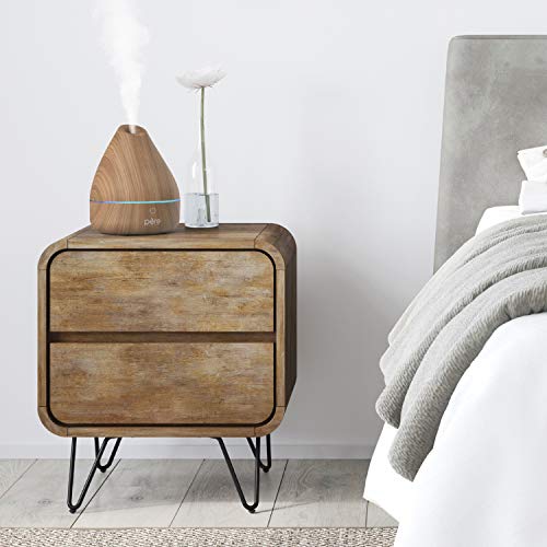 Pure Enrichment Purespa Natural Essential Oil Diffuser (Natural) – 200Ml Water Tank Lasts Up To 10 Hours With Soft Color-Changing Lights And Auto Safety Shut-Off #TOP3