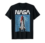 NASA Logo Shuttle Rocket Ship Poster Style Tシャツ
