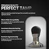 Rattleware Stainless Steel Espresso Tamper 58mm Premium Coffee Tamper Tool with Ergonomic Grip Durable Espresso Hand Tamper for Coffee Machine, Baristas and Espresso Accessories