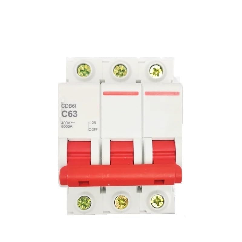 Disjoncteur miniature MCB 6KA type C triphasé 3P 6A pour circuit électrique 400V