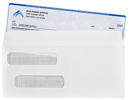 500-No-8-Flip-and-Seal-Double-Window-Security-Check-Envelopes-Designed-for-Quickbooks-Printed-Checks-Number-8-Size-3-58-Inch-x-8-1116-Inch
