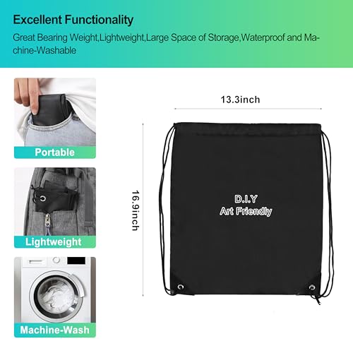 40 Pack Drawstring Backpack With Key Tag 13.39“X16.53” Sport Bag Cinch String Backpack Swimming Bag Football Bag Party Beach Bag Team Bag (Red)2