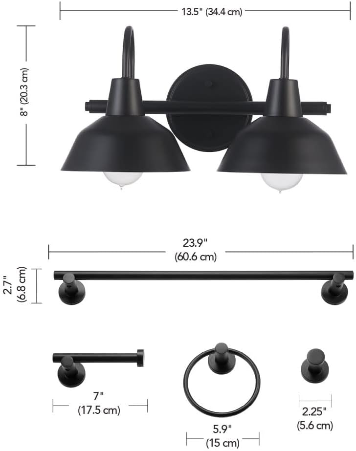 Globe Electric 91002728 Brooklyn 2 Light 16" Wide Vanity Light - Matte Black