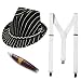 20's Gangster Costume Hat Toy Cigar White Suspenders by Funny Party Hats