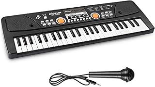AIMEDYOU 49 Keys Keyboard Piano, Electronic Digital Piano with Double Built-In Speaker, Microphone