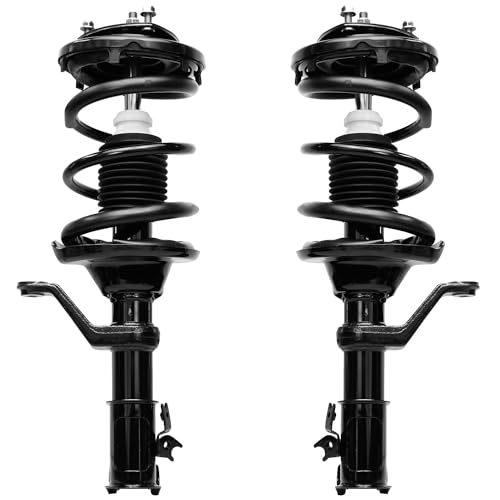 Image of Detroit Axle - Front 6pc Struts Kit for 02-06 Honda CR-V, Outer Tie Rods Sway Bars Struts w /Coil Spring Replacement 2002 2003 2004 2005 2006 Suspension