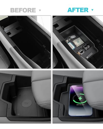 Image of CDEFG 4Pcs for 2026 Mazda CX5 Center Console Organizer for 2026 Mazda CX-5 (S /Select /Preferred /Premium /Premium Plus) Accessories Middle Console Tray Storage Box