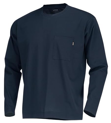 ATION(�G�[�V��-��)��ƕ� �ėp T�V���c �z������ �X�g���b�` �ʋC AIR FEEL TECH �����N���[ 8757 �l�C�r�[ L