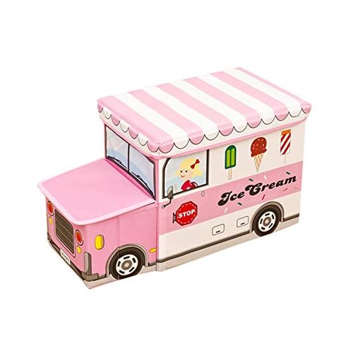 Zebroau plegable coche dibujos animados niños caja de almacenamiento de la silla, película de tela no tejida organizador de juguete ordenado taburete bolsa de almacenamiento creativo