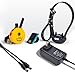 Replacement for Mini Educator E Collar Charger, Dual Lead Charger Compatible with Educator ET 300/400 Series Training Collars E Collar Remote Dog Training Collar Power Cord