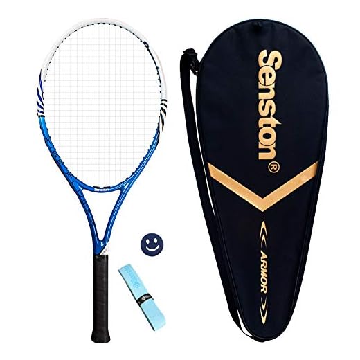 Senston Raqueta de Tenis Unisex,Incluido Bolsa de Tenis / 1 Grip / 1 Amortiguadores