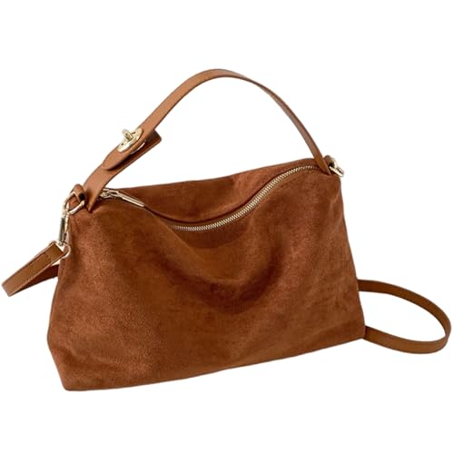 Sac à bandoulière vintage en daim pour le travail et l'école