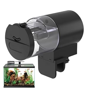 Automatic Fish Feeder, Batteria Operated Fish Food Distributore 6,69 x 3,94 x 2,76 pollici, programmabile Acquario, 100 ml Capacity, Travel Ready Pet Care for Vacation Weekend Apartment Tank