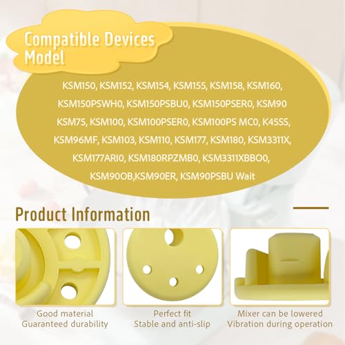 5 Piezas Pies de Goma para Licuadora y Mezcladora miniatura 5