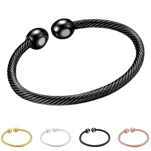 Berisyios A1849 Magnetfeldtherapie Armband Ewiges Schwarz