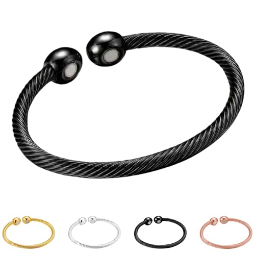 Berisyios A1849 Magnetfeldtherapie Armband Ewiges Schwarz