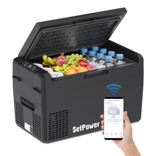 Image of Setpower Electric Cooler Car Refrigerator 12V Fridge Portable Freezer