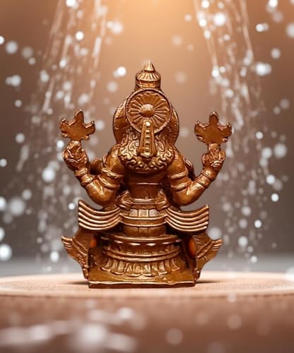 Image of Yoga Narasimha Murti Copper Idol - 2.7 in - Pack of 1