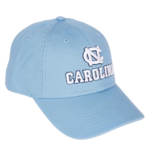 Desert Cactus University of North Carolina Baseball Hat UNC Chapel Hill Tar Heels Brimmed Embroidered Hats Cap Adjustable Cloth Strap Adult (Style D1) Blue