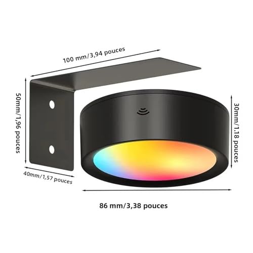 Foco magnético regulable LED para iluminar arte oscuro sin cables 7