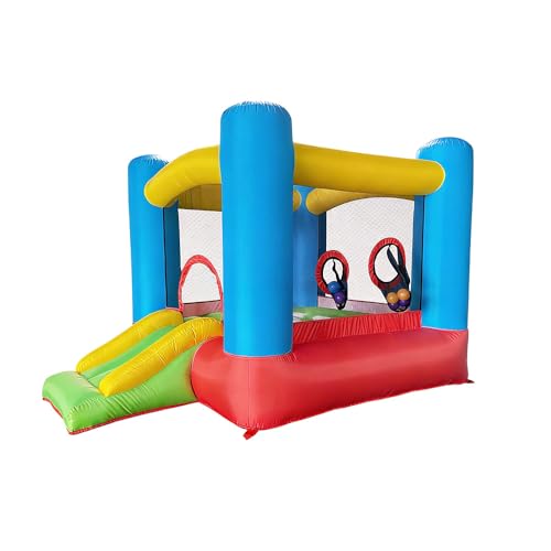 Home Deluxe Aufblasbare Hüpfburg FABI - 270 x 295 x 210 cm - inkl. Gebläse und Zubehör, UV-Beständig I Spielburg Springburg Hüpfschloss