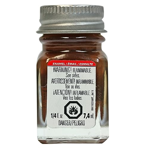 Testor's 1133TT 1/4 Oz Light Brown Gloss Enamel Hobby Paint