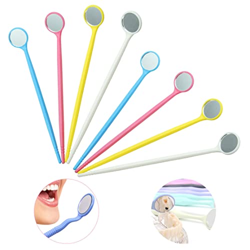 Dentalspiegel 100pcs Einweg-Anti-Fog-Mundspiegel tragbare Zahnwerkzeuge mit Leichtentfernungswerkzeug, Einwegspiegel, Zahnspiegel, zufällige Farbe – Bild 7