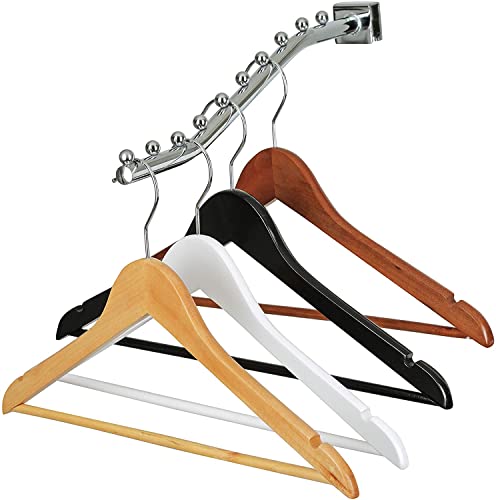 image for OZ Household Essentials Wooden Coat Hangers – 25-Pack - Solid Wood H