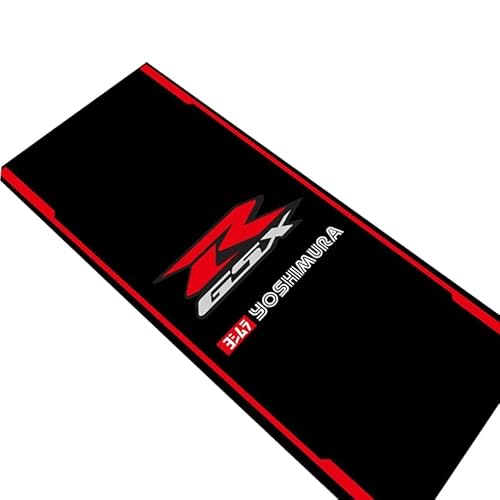 Motorcycle Garage Parking Mat for Suzuki Bikes, Motorbike Garage Mat for Suzuki GSX, Display Showroom Service Rug, Motorcycle Floor Protector Oil Spill Rug,Carpet, Compatible for GSX Bikes