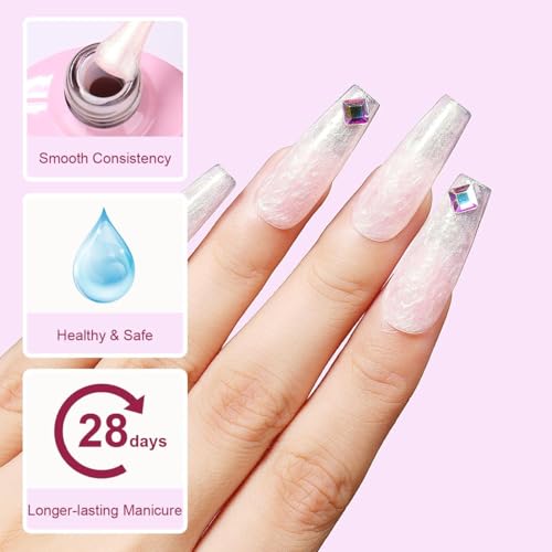 Esmalte de uñas gel perlado brillo 10ml miniatura 3