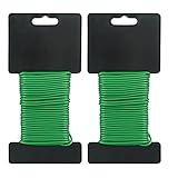 Hecho de revestimiento de plástico externo y alambre de metal fuerte en el interior, fácil de girar y simplemente corta con tijeras según tus necesidades.