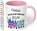 Lustige Tasse zum Abitur 2026 mit Namen: „Hoch die Hände - 2026 – ABI-ENDE“ - Kaffeetasse personalisiert - Geschenke zum Abitur, Abschlussgeschenk, Geschenk zur bestandenen Prüfung, Rosa