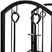 Juvale Firewood Rack with Fireplace Tools, Log Holder for Indoor Outdoor Fire Pit Accessories (15 x 29 x 13 In)