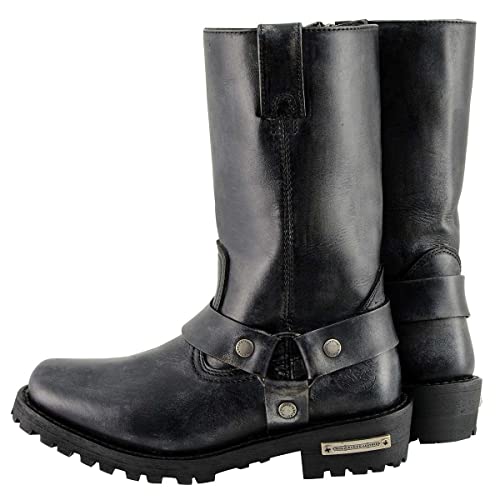 Image of Milwaukee Leather Women's Premium Leather Motorcycle Harness Boots Collection MBL - 10