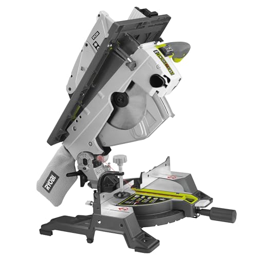 Ryobi RTMS1800-G, Troncatrice da Banco, Sega Circolare con Lama da 254mm e 48 Denti, Altezza di...