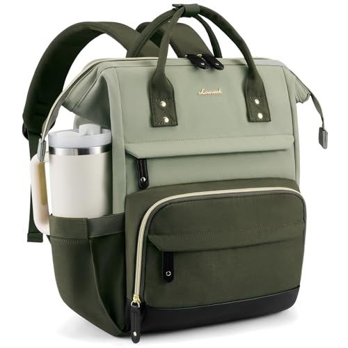 Image of LOVEVOOK Laptop Backpack for Women, 15.6 Inch Work Business Backpacks Purse With Large Capacity