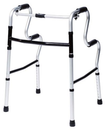 Lumex Uprise Onyx Folding Walker, 400 lb Weight Capacity, Medical Supplies and Equipment, Pack of 2, 700175C-2