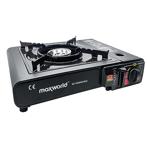 maxworld® Campingkocher | All-in-One Gasherd | Tragekoffer für einfachen...