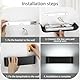 Lightess LED Wandleuchte Innen Schwarz Wandlampe Modern Up Down Licht Wandbeleuchtung Kaltweiß 6000K Treppenhuas Beleuchtung 16W IP44 Flrulampen für Wohnzimmer Schlafzimmer Flur, aus Aluminium