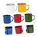 Imagen de EXHUMKY 5piezas Tazas Esmaltadas Vintage Pequeñas para Vino y Bebidas Variadas Diseño Resistente y Superficie Lisa Capacidad Amplia y Agarre Cómodo Color Aleatorio