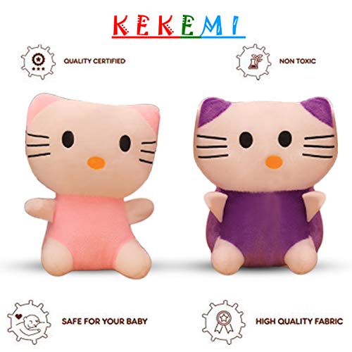 Image of KEKEMI Non-Toxic Hugable Cute Stuff Teddy Bear Soft Toys for Kids /Gift, Size 7 Inches (Pack of 2)