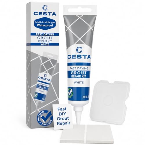 Best Grout for White Floor Tiles: Favorite Picks and Prices CESTA Tile Grout Repair Kit White - Fast Drying Premixed Grout Filler