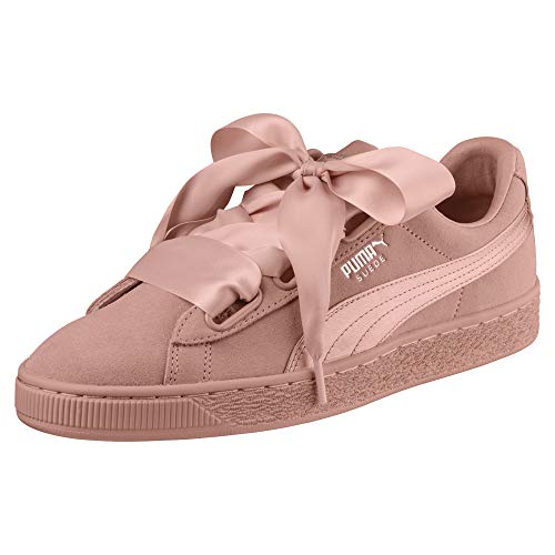 PUMA Suede Heart EP, Sneakers Basses Femme, Beige (Peach Beige-Metallic Beige), 37 EU