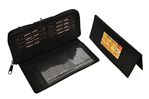 LB LEATHERBOSS Ladies Girls Wallet with Front Snap and Pull Out Checkbook Card Slots Money