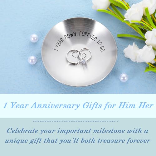 1-Year-Anniversary-for-Him-Her-One-Year-Paper-Anniversary-Ring-Holder-First-Anniversary-Wedding-Gifts-for-Husband-Wife-1st-Anniversary-Dating-Gift-for-Couples-Boyfriend-Girlfriend-Birthday-Christmas