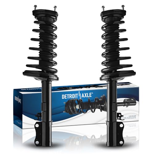 Image of Detroit Axle - 2 Rear Struts for 1997-2001 [2.2L] Camry, 1999-2003 Toyota Solara Complete 2 Struts w /Coil Springs Replacement Quick Install Ready Strut Shock Assembly